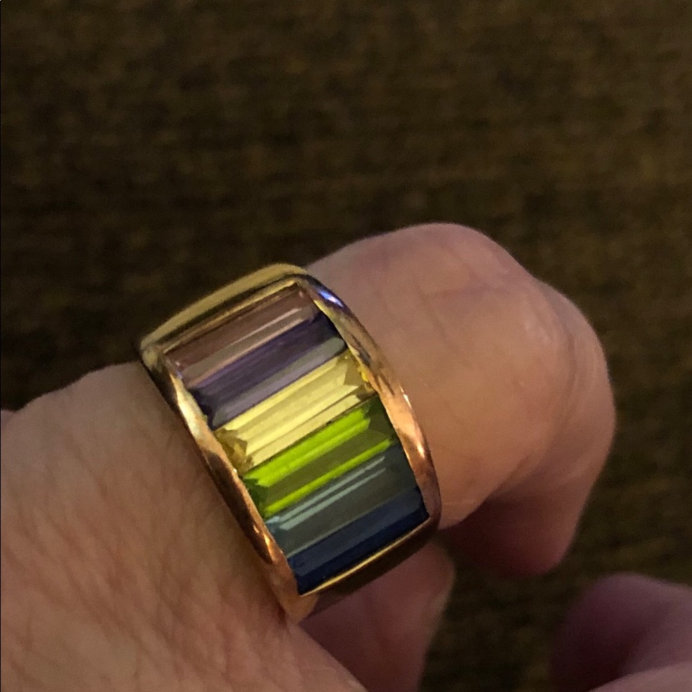 Beautiful multi gemstone ring FINAL PRICE DROP